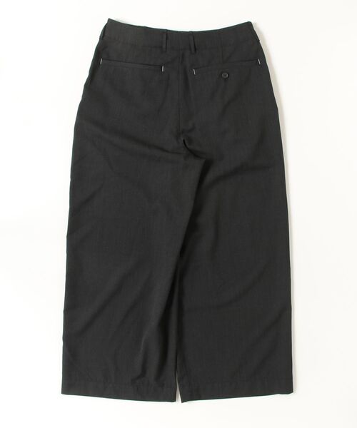 my beautiful landlet（マイビューティフルランドレット）の「【my beautiful landlet】WASHABLE WOOL WIDE SLACKS（スラックス・メンズ・ブラック/ベージュ/グレー・0/1/2）」の4枚目の写真