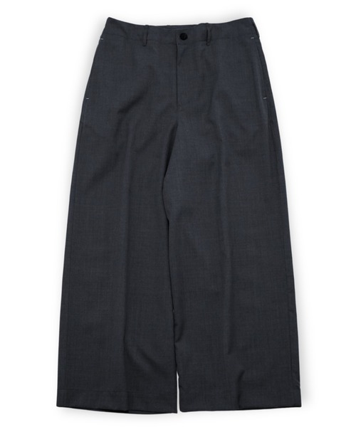 my beautiful landlet(マイビューティフルランドレット)の「【my beautiful landlet】WASHABLE WOOL WIDE SLACKS(スラックス・メンズ・ブラック/ベージュ/グレー・0/1/2)」の1枚目の写真