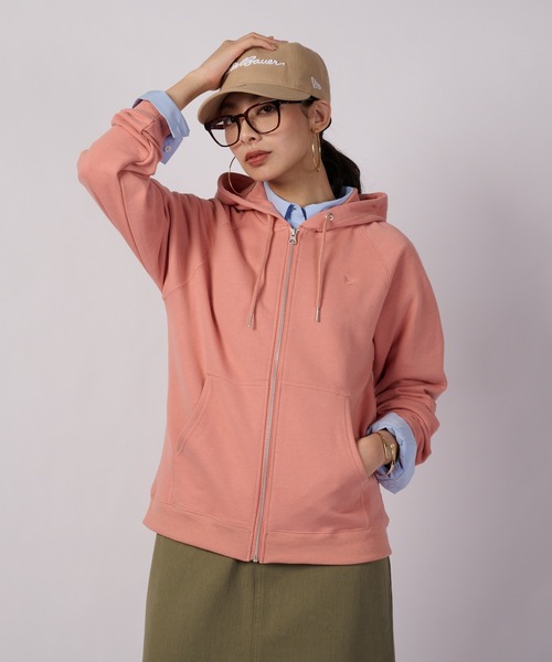 Eddie Bauer(エディーバウアー)の「フルジップ スウェット フーディ(パーカー・レディース・ライトブルー/杢グレー/ピンク・M/XL/L/S)」の1枚目の写真