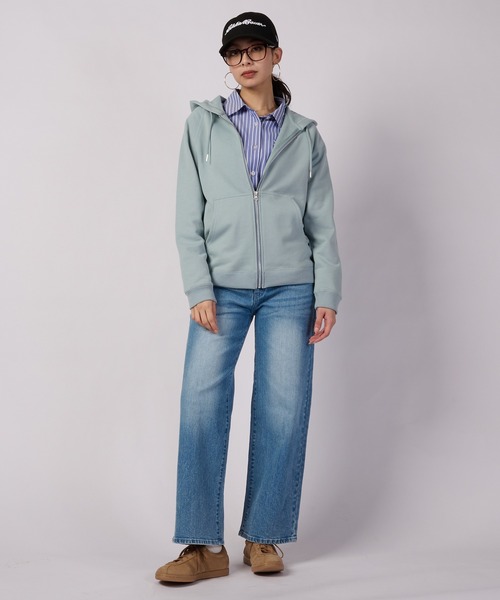 Eddie Bauer(エディーバウアー)の「フルジップ スウェット フーディ(パーカー・レディース・ライトブルー/杢グレー/ピンク・M/XL/L/S)」の6枚目の写真