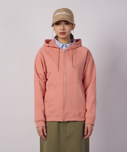 Eddie Bauer(エディーバウアー)の「フルジップ スウェット フーディ(パーカー・レディース・ライトブルー/杢グレー/ピンク・M/XL/L/S)」の10枚目の写真