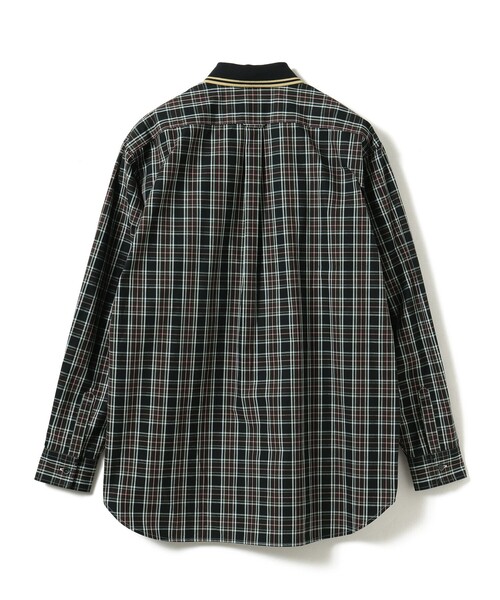 FRED PERRY（フレッドペリー）の「【別注】FRED PERRY / リブカラー シャツ（シャツ/ブラウス・メンズ・ブラック×ホワイト/ブラック×ゴールド・S/M/L/XL）」の4枚目の写真