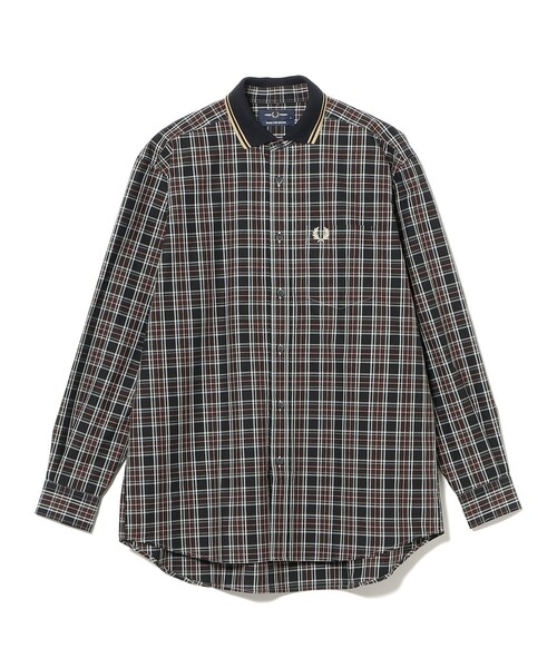 FRED PERRY（フレッドペリー）の「【別注】FRED PERRY / リブカラー シャツ（シャツ/ブラウス・メンズ・ブラック×ホワイト/ブラック×ゴールド・S/M/L/XL）」の22枚目の写真