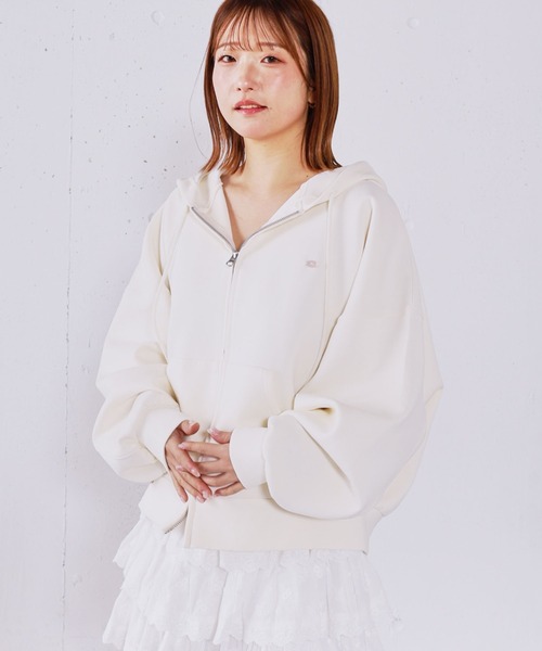 archives(アルシーヴ)の「Wzipダンボールパーカー(パーカー・レディース・グレー/アイボリー/オートミール・MEDIUM)」の15枚目の写真