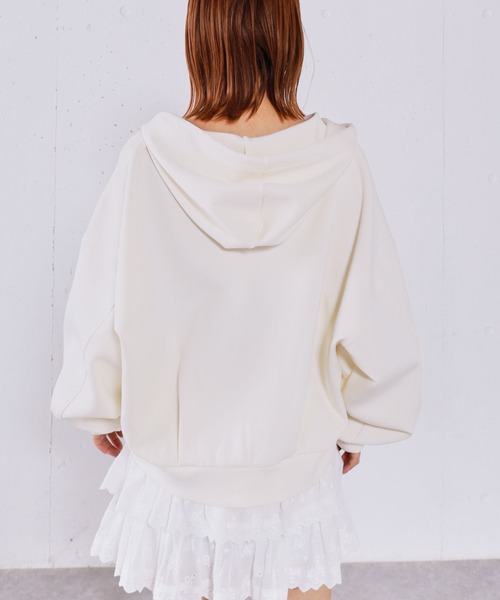 archives(アルシーヴ)の「Wzipダンボールパーカー(パーカー・レディース・グレー/アイボリー/オートミール・MEDIUM)」の20枚目の写真