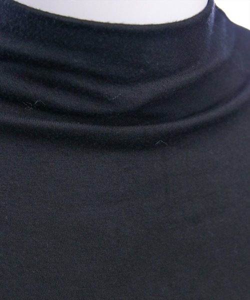 clear（クリア）の「ハイネックベーシックカットソー[カジュアル 着回し抜群 大人]≪新作≫（Tシャツ/カットソー・レディース・ブラック/オフホワイト・F）」の9枚目の写真