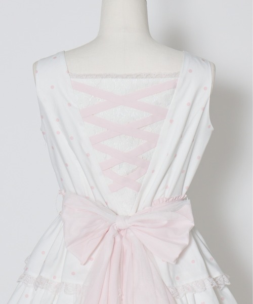 mellfy memory(メルフィーメモリー)の「Sweet secret heart dot onepiece(ワンピース・レディース・ピンク/ホワイト・M/S)」の17枚目の写真