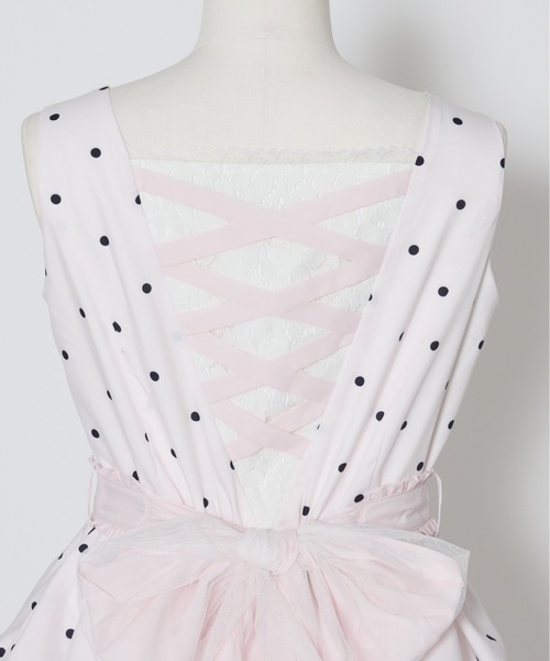 mellfy memory(メルフィーメモリー)の「Sweet secret heart dot onepiece(ワンピース・レディース・ピンク/ホワイト・M/S)」の11枚目の写真