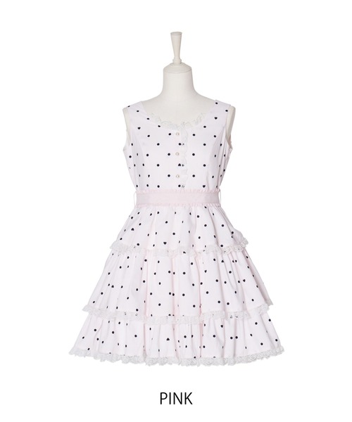 メルフィーメモリーSweet secret heart dot onepiece Sweet secret heart dot onepiece（ワンピース）｜mellfy memory