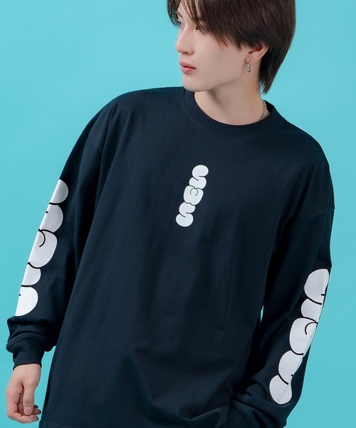 SIDEWAY STANCE(サイドウェイスタンス)の「【SIDEWAY STANCE】アームプリント 長袖 Tシャツ(Tシャツ/カットソー・メンズ・ブラック/ホワイト系/ホワイト系1/ホワイト/ライトグレー/ライトグレー系/ブラック系1/ブラック系/ブルー系1・SMALL/MEDIUM/LARGE/X-LARGE)」の7枚目の写真