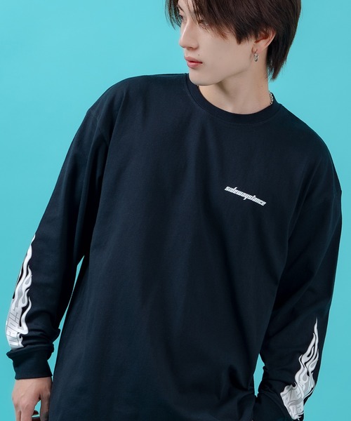 SIDEWAY STANCE(サイドウェイスタンス)の「【SIDEWAY STANCE】アームプリント 長袖 Tシャツ(Tシャツ/カットソー・メンズ・ブラック/ホワイト系/ホワイト系1/ホワイト/ライトグレー/ライトグレー系/ブラック系1/ブラック系/ブルー系1・SMALL/MEDIUM/LARGE/X-LARGE)」の5枚目の写真