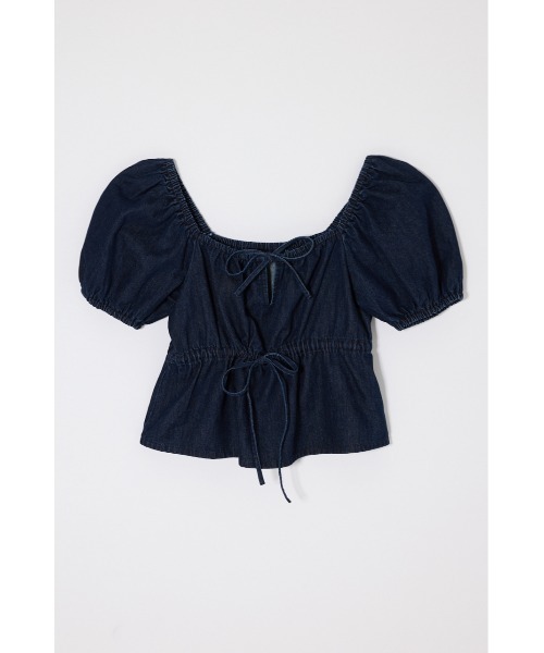 MOUSSY（マウジー）の「【26年SS新作】DENIM PUFF ブラウス（シャツ/ブラウス・レディース・ブルー/ワンウォッシュ/ホワイト・FREE）」の15枚目の写真