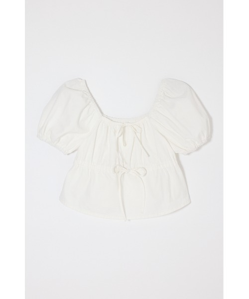 MOUSSY（マウジー）の「【26年SS新作】DENIM PUFF ブラウス（シャツ/ブラウス・レディース・ブルー/ワンウォッシュ/ホワイト・FREE）」の16枚目の写真