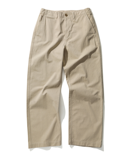 DECET(デケト)の「Officer Semi Wide Pants DCPT069Beige(その他パンツ・メンズ・その他・34/26/30/32/28)」の3枚目の写真