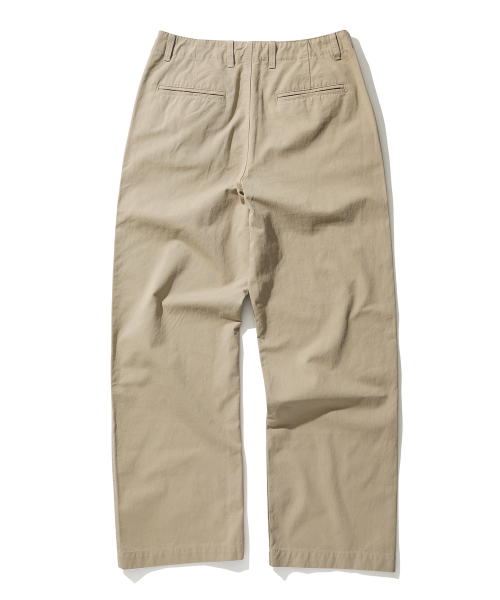 DECET(デケト)の「Officer Semi Wide Pants DCPT069Beige(その他パンツ・メンズ・その他・34/26/30/32/28)」の4枚目の写真