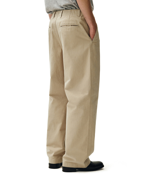 DECET(デケト)の「Officer Semi Wide Pants DCPT069Beige(その他パンツ・メンズ・その他・34/26/30/32/28)」の6枚目の写真