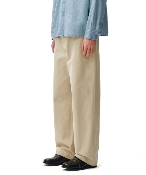 DECET(デケト)の「Officer Semi Wide Pants DCPT069Beige(その他パンツ・メンズ・その他・34/26/30/32/28)」の8枚目の写真