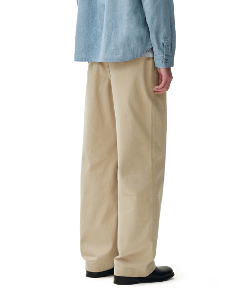 DECET(デケト)の「Officer Semi Wide Pants DCPT069Beige(その他パンツ・メンズ・その他・34/26/30/32/28)」の9枚目の写真