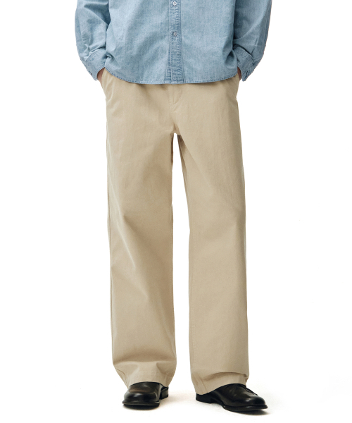 DECET(デケト)の「Officer Semi Wide Pants DCPT069Beige(その他パンツ・メンズ・その他・34/26/30/32/28)」の10枚目の写真