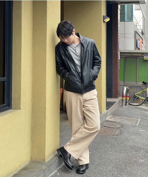 DECET(デケト)の「Officer Semi Wide Pants DCPT069Beige(その他パンツ・メンズ・その他・34/26/30/32/28)」の12枚目の写真
