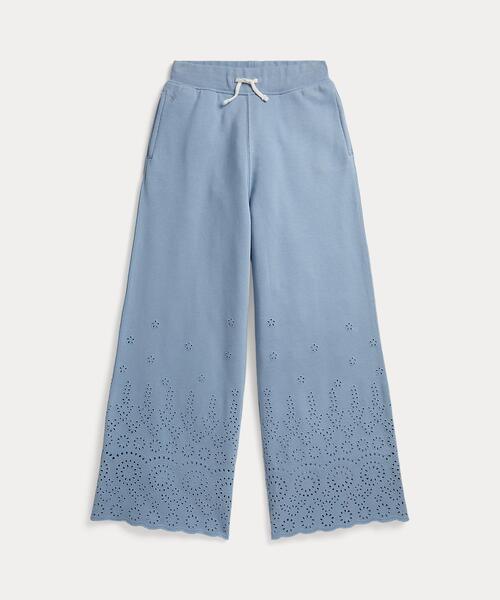 POLO RALPH LAUREN CHILDRENSWEAR（ポロ ラルフ ローレン チルドレンズウェア）の「アイレット フレンチ テリー ワイドレッグ スウェットパンツ（スウェットパンツ・キッズ・ブルー・XL/S/M/L）」の4枚目の写真