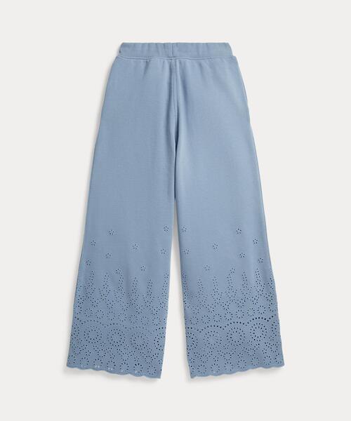 POLO RALPH LAUREN CHILDRENSWEAR（ポロ ラルフ ローレン チルドレンズウェア）の「アイレット フレンチ テリー ワイドレッグ スウェットパンツ（スウェットパンツ・キッズ・ブルー・XL/S/M/L）」の5枚目の写真