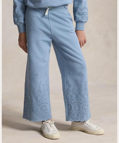 POLO RALPH LAUREN CHILDRENSWEAR（ポロ ラルフ ローレン チルドレンズウェア）の「アイレット フレンチ テリー ワイドレッグ スウェットパンツ（スウェットパンツ・キッズ・ブルー・XL/S/M/L）」の6枚目の写真