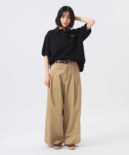LACOSTE(ラコステ)の「【7/24値下げ】【別注】LACOSTE / ポロシャツ(ポロシャツ・レディース・ブルー系その他/ブラック/ピンク・38/36/34)」の4枚目の写真
