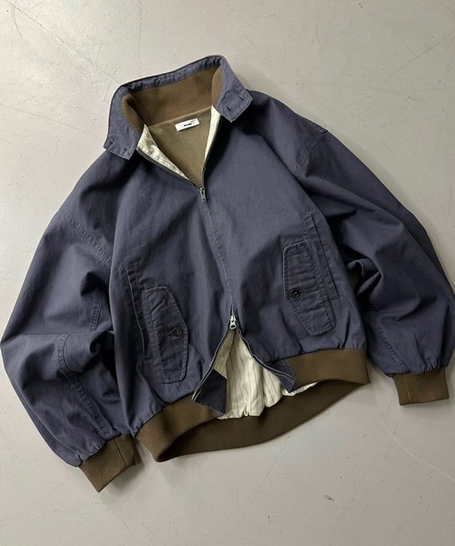 Perushu(ペルーシュ)の「Vintagelike Double Pocket Jacket/ヴィンテージライクダブルジップジャケット(ブルゾン・メンズ・ブラウン/ブラック/ブルーグレー・LARGE/MEDIUM/SMALL)」の2枚目の写真
