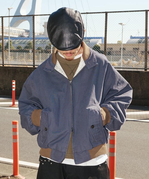 Perushu(ペルーシュ)の「Vintagelike Double Pocket Jacket/ヴィンテージライクダブルジップジャケット(ブルゾン・メンズ・ブラウン/ブラック/ブルーグレー・LARGE/MEDIUM/SMALL)」の13枚目の写真