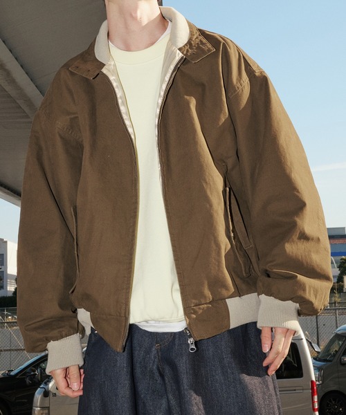 Perushu(ペルーシュ)の「Vintagelike Double Pocket Jacket/ヴィンテージライクダブルジップジャケット(ブルゾン・メンズ・ブラウン/ブラック/ブルーグレー・LARGE/MEDIUM/SMALL)」の21枚目の写真