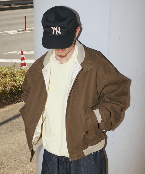 Perushu(ペルーシュ)の「Vintagelike Double Pocket Jacket/ヴィンテージライクダブルジップジャケット(ブルゾン・メンズ・ブラウン/ブラック/ブルーグレー・LARGE/MEDIUM/SMALL)」の22枚目の写真