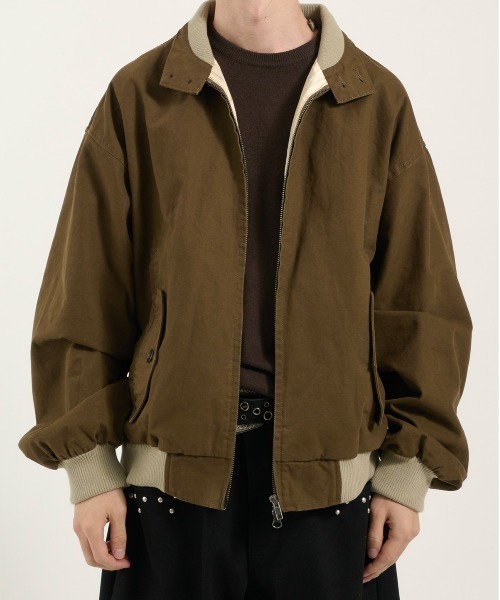 Perushu(ペルーシュ)の「Vintagelike Double Pocket Jacket/ヴィンテージライクダブルジップジャケット(ブルゾン・メンズ・ブラウン/ブラック/ブルーグレー・LARGE/MEDIUM/SMALL)」の16枚目の写真
