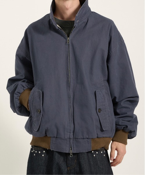 Perushu(ペルーシュ)の「Vintagelike Double Pocket Jacket/ヴィンテージライクダブルジップジャケット(ブルゾン・メンズ・ブラウン/ブラック/ブルーグレー・LARGE/MEDIUM/SMALL)」の6枚目の写真