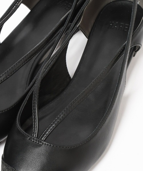 HARE(ハレ)の「ジャガードキリカエフラットパンプス(HARE)(パンプス・レディース・ブラック・MEDIUM/LARGE)」の17枚目の写真