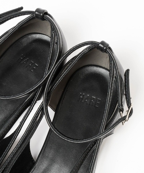 HARE(ハレ)の「ジャガードキリカエフラットパンプス(HARE)(パンプス・レディース・ブラック・MEDIUM/LARGE)」の18枚目の写真