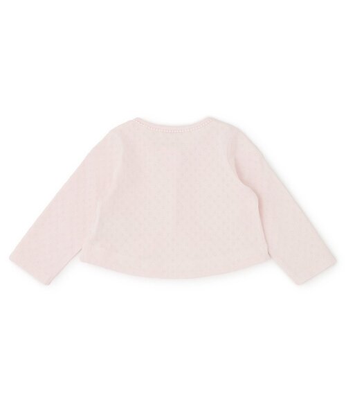 sense of wonder（センスオブワンダー）の「サークル天竺ボレロ（カーディガン/ボレロ・キッズ・オフホワイト/ピンク・110cm/100cm/90cm/80ｃｍ/130cm/120cm）」の3枚目の写真