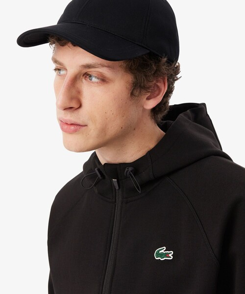 LACOSTE(ラコステ)の「ダブルフェイススウェットジップフーディー(パーカー・メンズ・ブラック/グレー・5/3/4)」の10枚目の写真