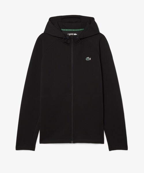 LACOSTE(ラコステ)の「ダブルフェイススウェットジップフーディー(パーカー・メンズ・ブラック/グレー・5/3/4)」の12枚目の写真