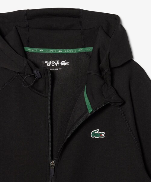 LACOSTE(ラコステ)の「ダブルフェイススウェットジップフーディー(パーカー・メンズ・ブラック/グレー・5/3/4)」の13枚目の写真