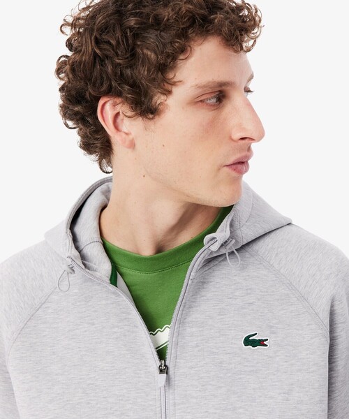 LACOSTE(ラコステ)の「ダブルフェイススウェットジップフーディー(パーカー・メンズ・ブラック/グレー・5/3/4)」の4枚目の写真