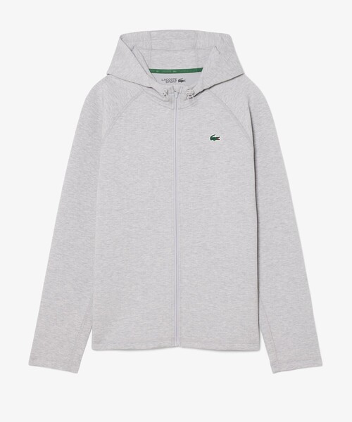 LACOSTE(ラコステ)の「ダブルフェイススウェットジップフーディー(パーカー・メンズ・ブラック/グレー・5/3/4)」の6枚目の写真