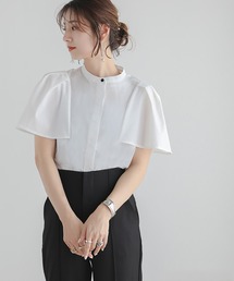 ラッフルスリーブブラウス