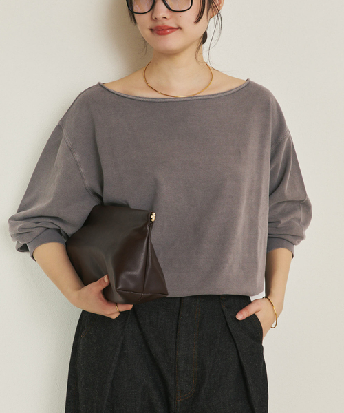 19SS 新作 plage 製品染め裏毛パーカー スウェット 19SS 新作 plage 製品染め裏毛パーカー スウェット