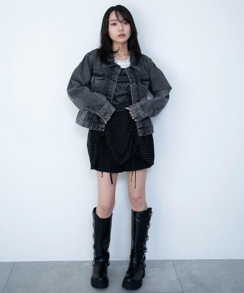 WEGO（ウィゴー）の「WEGO/【26年春夏新作】ドロストデザインキャミワンピース（ワンピース・レディース・その他1/その他2/ブルー系その他2/ブラック系その他2/ホワイト・FREE）」の9枚目の写真