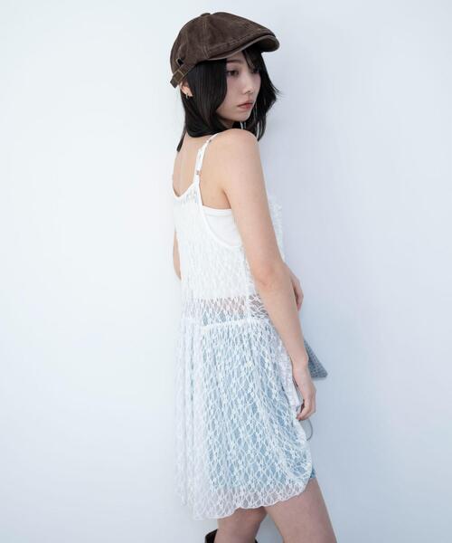 WEGO（ウィゴー）の「WEGO/【26年春夏新作】ドロストデザインキャミワンピース（ワンピース・レディース・その他1/その他2/ブルー系その他2/ブラック系その他2/ホワイト・FREE）」の13枚目の写真