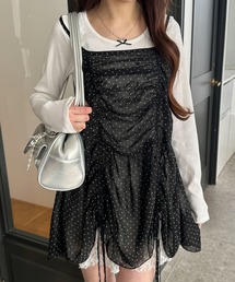 WEGO | WEGO/【26年春夏新作】ドロストデザインキャミワンピース(ワンピース)