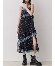 jouetie（ジュエティ）の「レースドッキングフリルキャミワンピース（ワンピース）」