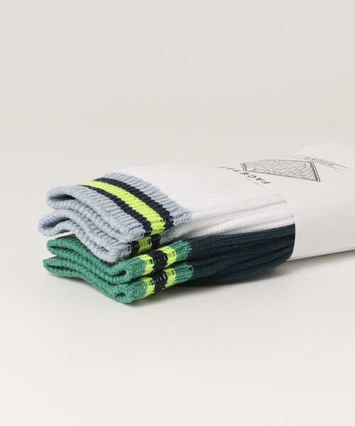 FACETASM（ファセッタズム）の「FACETASM/ファセッタズム/2P RIB SOCKS /2P リブソックス（ソックス/靴下・メンズ・ネイビー/ホワイト・F）」の6枚目の写真