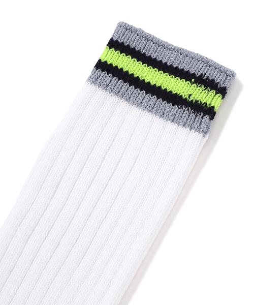 FACETASM(ファセッタズム)の「FACETASM/ファセッタズム/2P RIB SOCKS /2P リブソックス(ソックス/靴下・メンズ・ネイビー/ホワイト・F)」の8枚目の写真